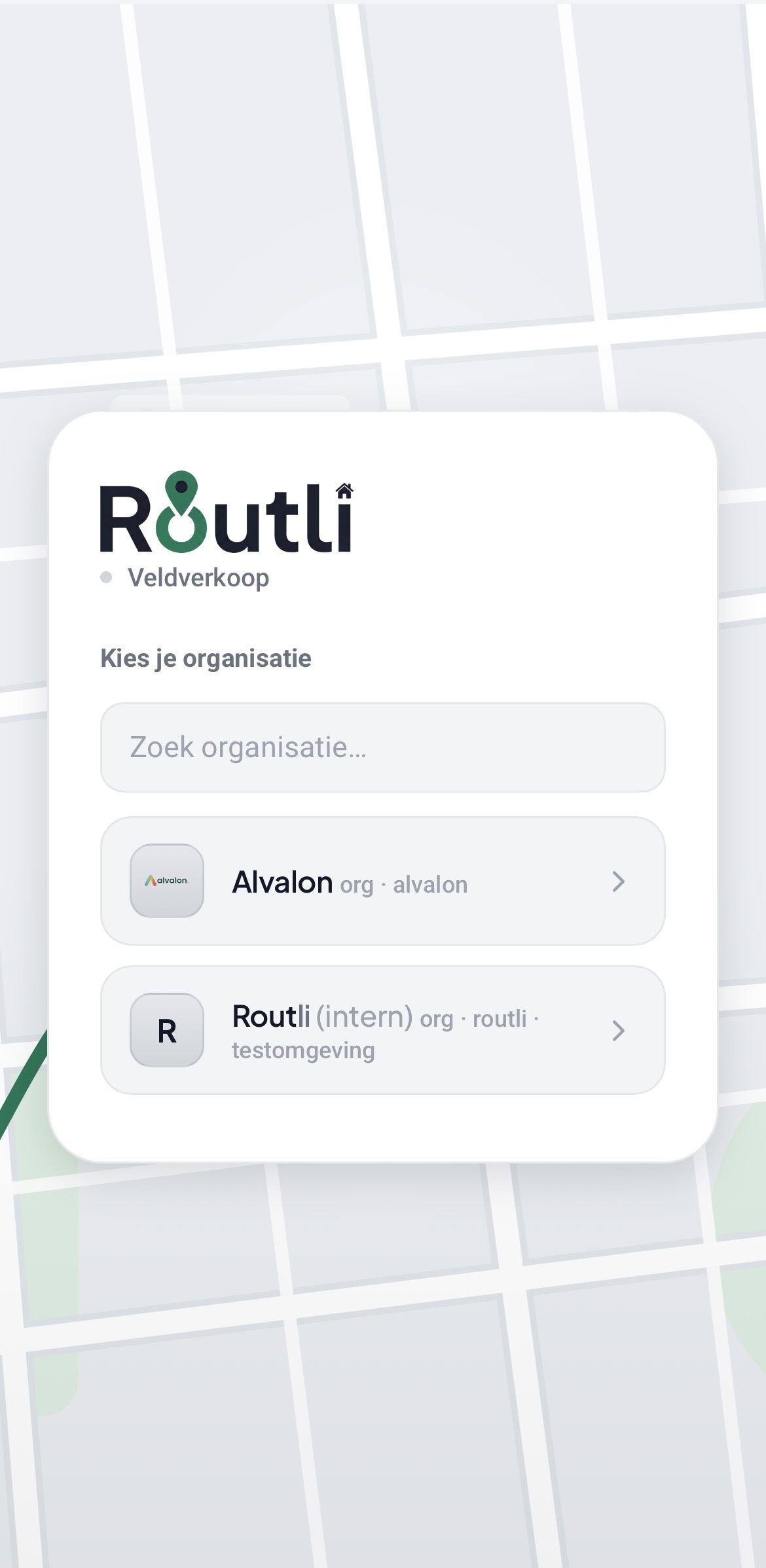 Routli app openen